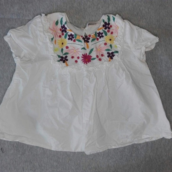 Zara size S embroidered boho top - Picture 5 of 8